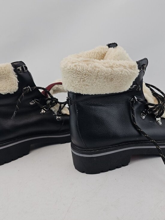 Tommy Hilfiger Mens 9.5 Winter Boots Black Faux Fur main image 4